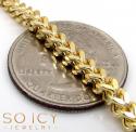 10k yellow gold hollow large franco chain 20-30 inch 3.5mm