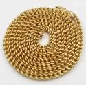 10k yellow gold hollow thick franco chain 22-30 inch 4mm