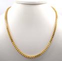 10k yellow gold hollow thick franco chain 22-30 inch 4mm