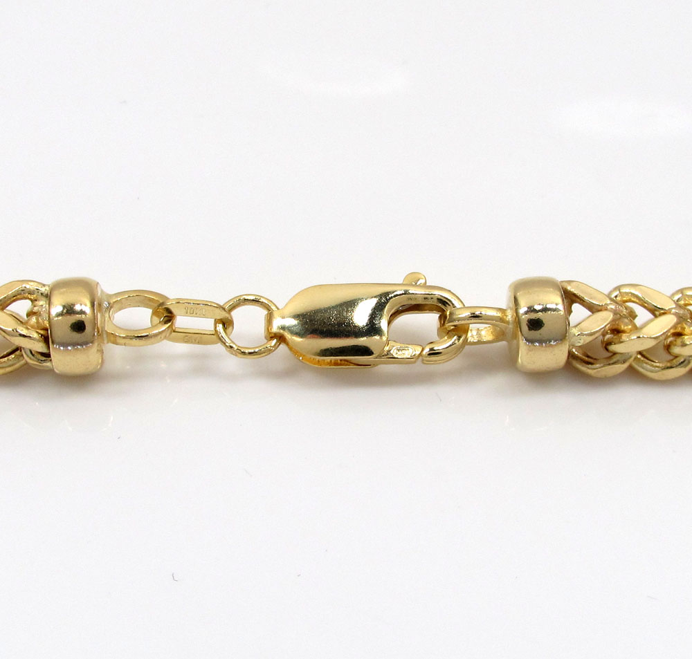 10k yellow gold hollow xl franco chain 20-40 inch 5mm