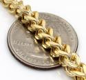 10k yellow gold hollow xl franco chain 20-40 inch 5mm