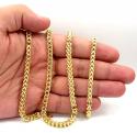 10k yellow gold hollow xl franco chain 20-40 inch 5mm