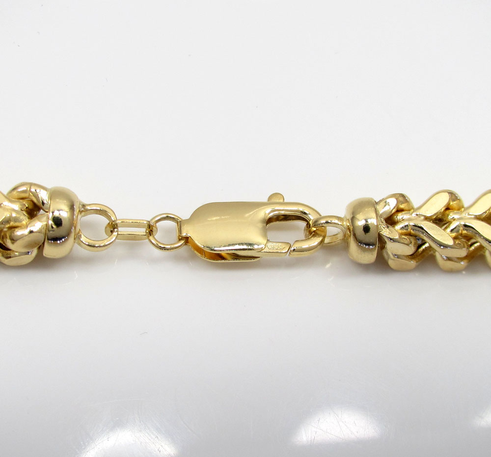 Buy 10k Yellow Gold Hollow Xxxl Franco Chain 20-34 Inch 7mm Online at ...