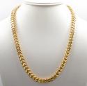 10k yellow gold hollow xxxl franco chain 20-34 inch 7mm