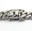 10k white gold solid large miami chain 16-26 inch 8.8mm