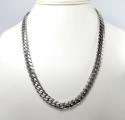 10k white gold solid large miami chain 16-26 inch 8.8mm
