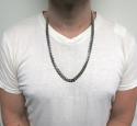 10k white gold solid large miami chain 16-26 inch 8.8mm