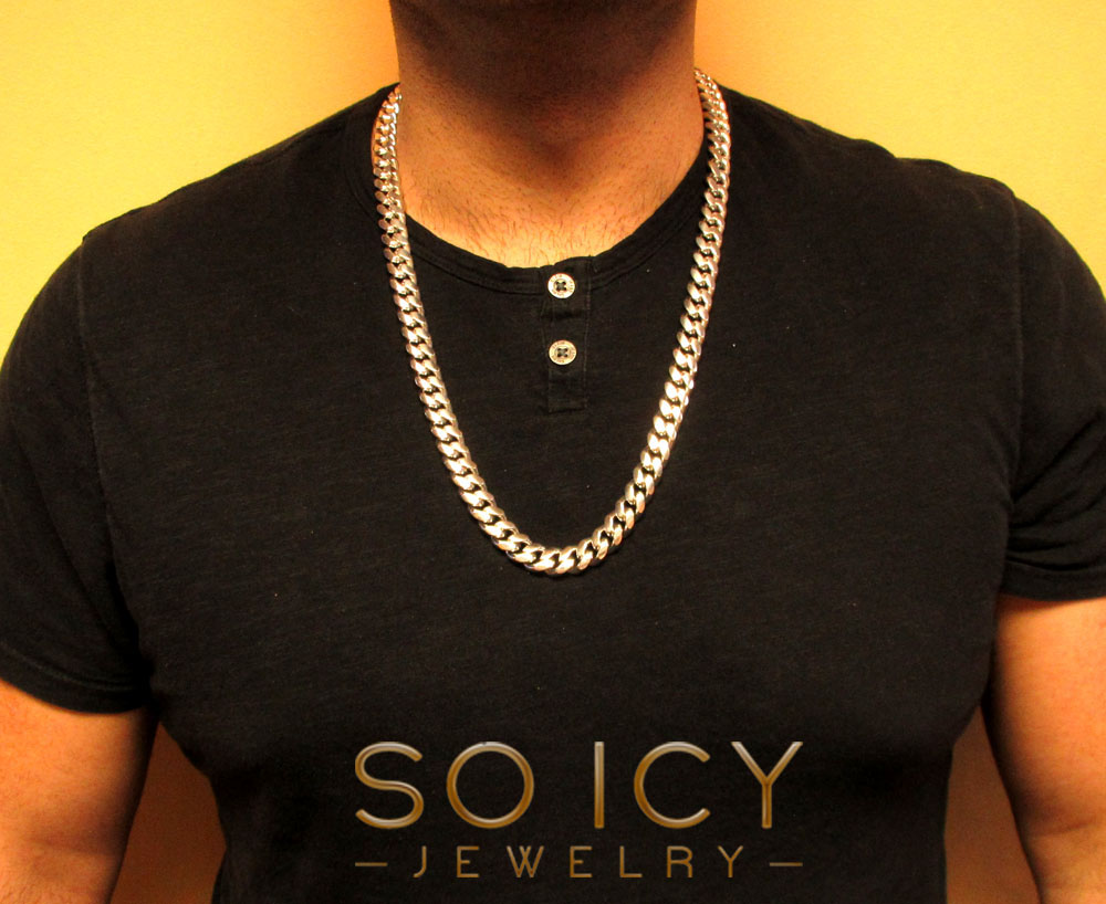 10k white gold solid xl miami chain 22-28 inch 12.1mm - Image 7