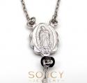 10k white gold smooth bead skinny rosary chain 26 inch 3mm 