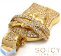 14k yellow gold vs diamond thorn crown jesus piece pendant red diamond tears 3.31ct