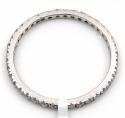 10k white gold single row white diamond band 0.38ct