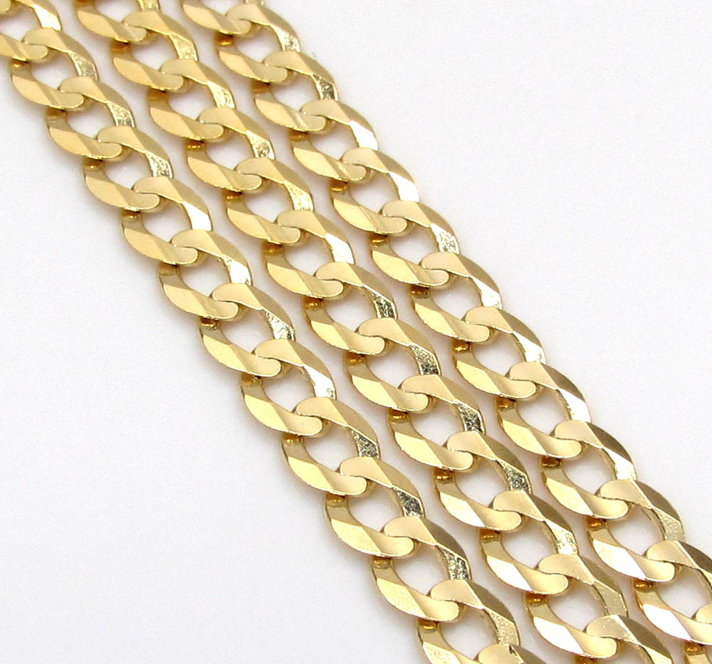 Buy 14k Yellow Gold Solid Cuban Chain 18-24 Inch 3mm Online at SO ICY  JEWELRY