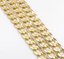 14k yellow gold solid cuban chain 18-24 inch 3mm