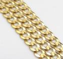 14k yellow gold solid cuban chain 18-24 inch 3.50mm