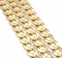 14k yellow gold solid cuban chain 16-24 inch 4.70mm