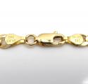 14k yellow gold solid cuban chain 16-24 inch 4.70mm
