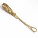 14k yellow gold lacrosse stick pendant