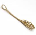 14k yellow gold lacrosse stick pendant