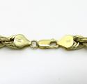 10k yellow gold smooth semi hollow italian rope chain 20-30 inch 6.50mm