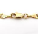 10k yellow gold cuban id bracelet 8.50 inch 3.50mm 