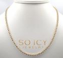 14k yellow gold moon cut bead link chain 18-26 inch 3mm