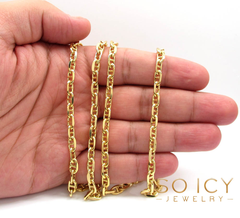 puffed mariner gold chain