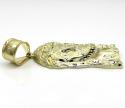10k yellow gold medium classic jesus face pendant 
