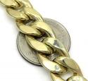 10k yellow gold thick reversible two tone miami chain 26 inch 12.50mm