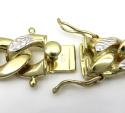 10k yellow gold thick reversible two tone miami chain 26 inch 12.50mm