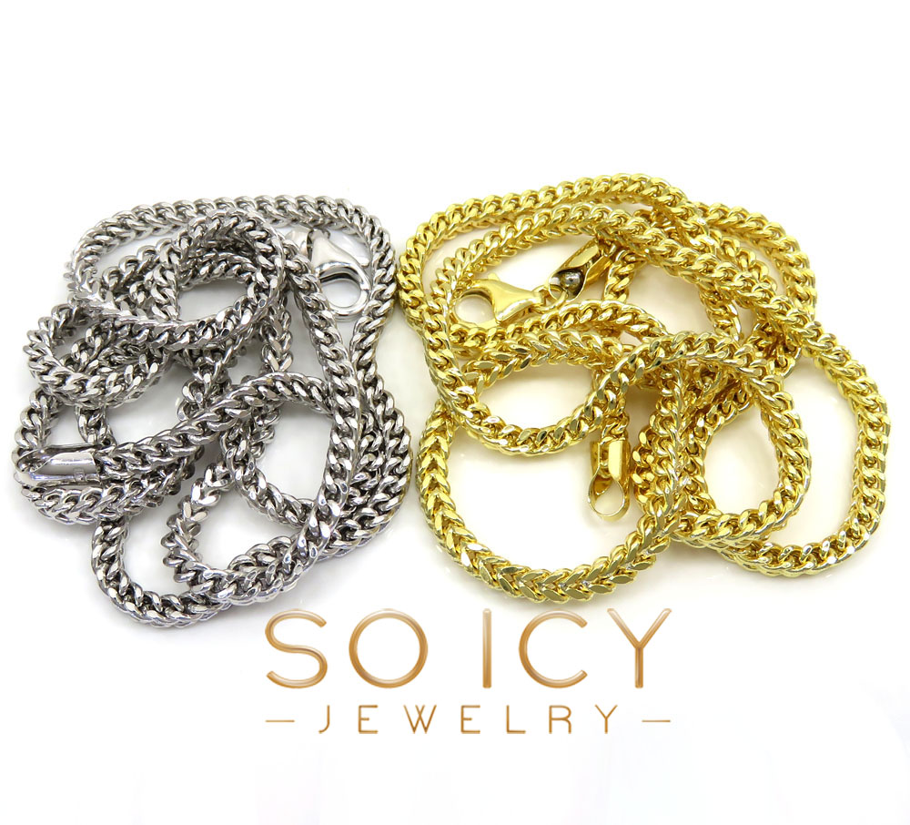 14k gold hollow box franco chain 20-30 inch 2.5mm