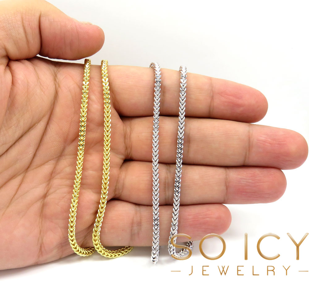 14k gold hollow box franco chain 20-30 inch 2.5mm