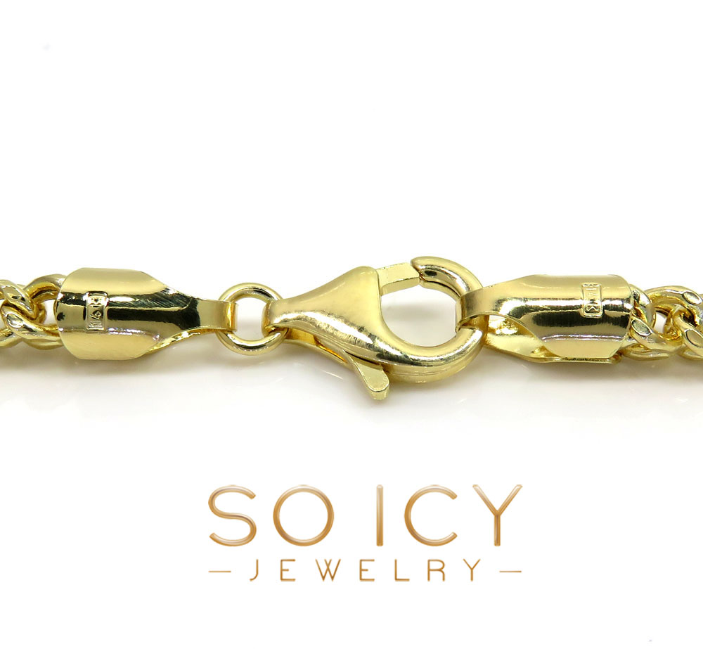 14k gold hollow box franco chain 20-26 inch 3.5mm - Image 4