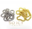 14k gold hollow box franco chain 20-34 inch 3.5mm
