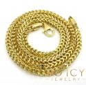 14k gold hollow box franco chain 20-34 inch 3.5mm