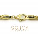 14k gold hollow box franco chain 20-34 inch 3.5mm