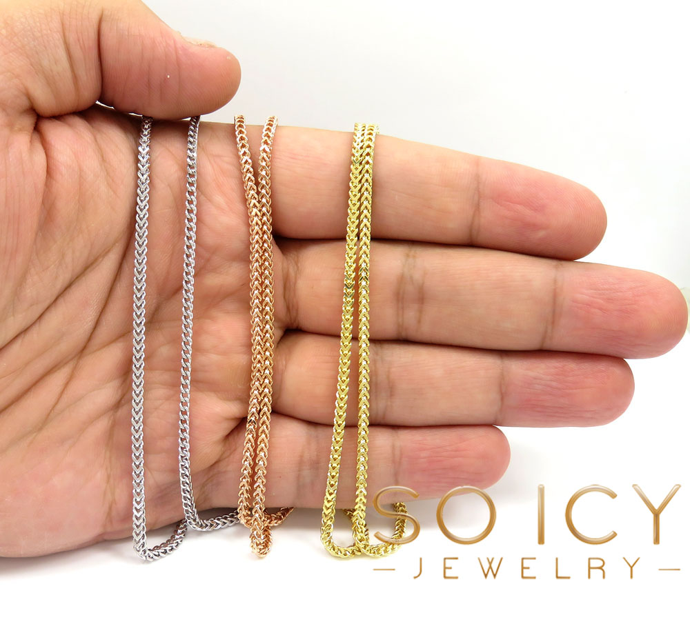 14k gold hollow box franco chain 18-30 inch 2mm - Image 5