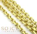 10k yellow gold solid cable chain 24-30 inch 2.20mm