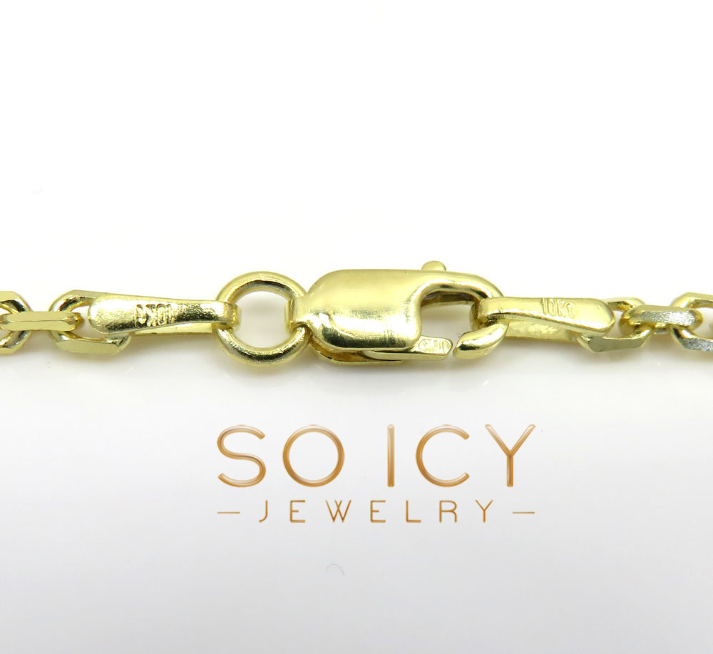 10k yellow gold solid cable chain 24-30 inch 2.80mm