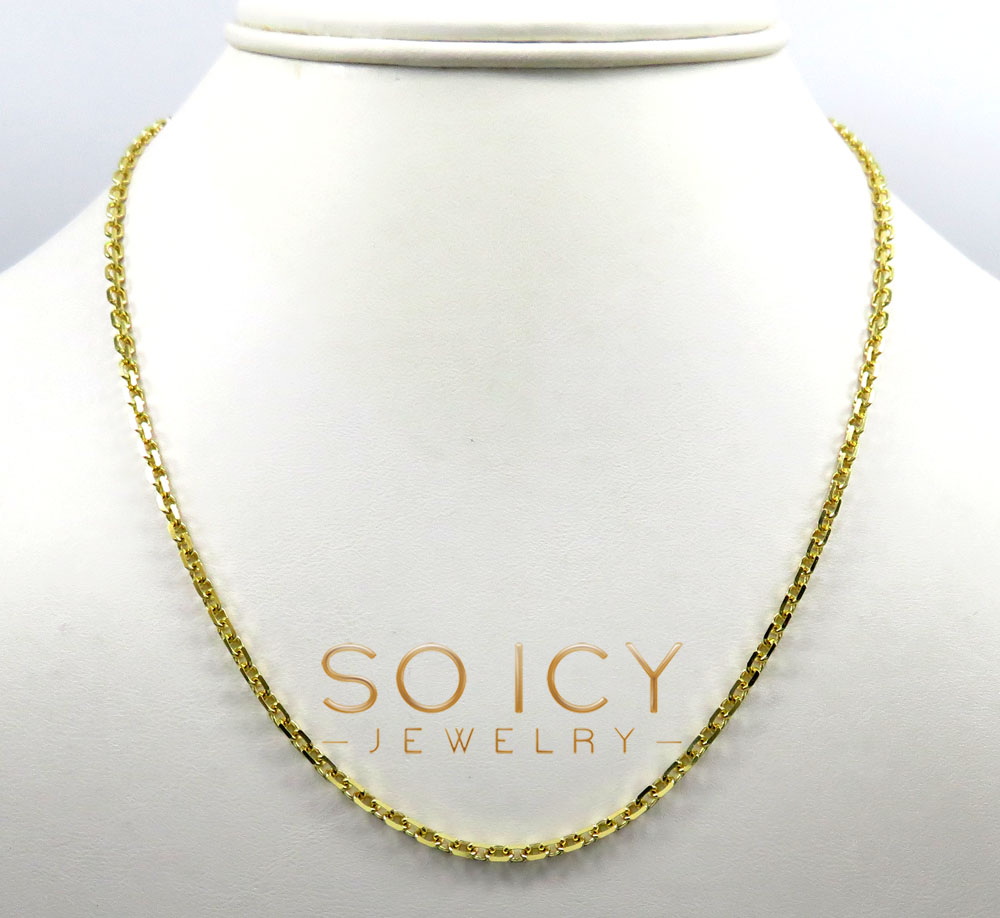 10k yellow gold solid cable chain 24-30 inch 2.80mm - Image 6