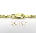 10k yellow gold solid cable chain 24-30 inch 2.80mm
