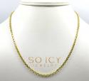 10k yellow gold solid cable chain 24-30 inch 2.80mm