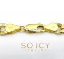 10k yellow gold cuban bracelet 8.50 inch 6.5mm 