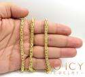 10k yellow gold byzantine chain 20-22inch 4mm