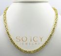 10k yellow gold byzantine chain 20-22inch 4mm