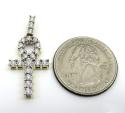 10k yellow gold diamond ankh cross 0.37ct