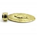 14k yellow gold virgin mary oval pendant 