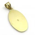 14k yellow gold virgin mary oval pendant 