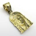 10k yellow gold mini jesus piece pendant 