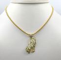 10k yellow gold small praying hands pendant 