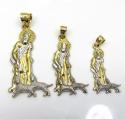 10k yellow gold small saint lazarus of bethany pendant